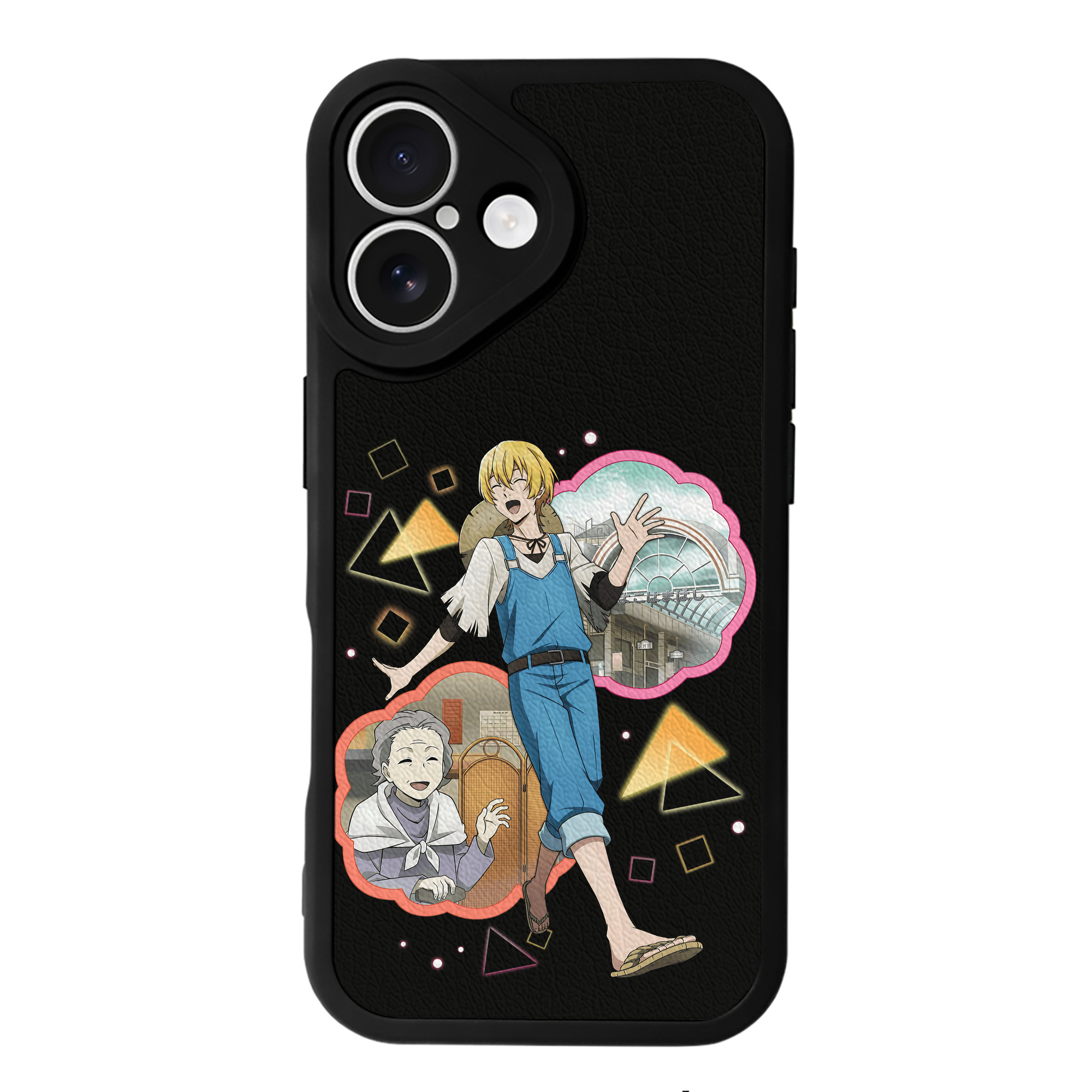 （画像用） 文豪ストレイドッグス Bungo Stray Dogs 【iPhone 16シリーズ対応】シリコンスマホケース（レザー調） 材質：シリコン